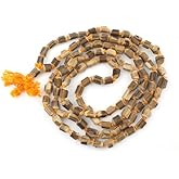 GRI9 Original Tulsi Basil Japa Mala Necklace Handmade Religious Japa/Meditation Mala/Seed Bead Natural Seed, Prayer Beads, Wrist Mala Wrap (Size: 6-8MM)