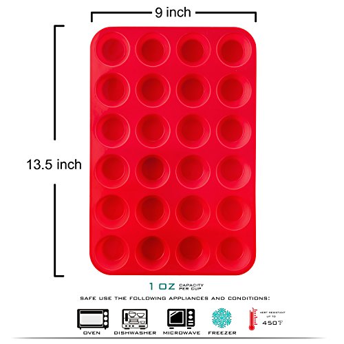 1 Auxcuiso+Muffin+Molds+Silicone+Stick