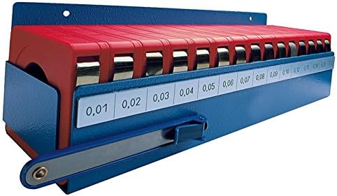 Feeler Gauge Tape Set, 0.01 0.25 mm (15 Pieces)