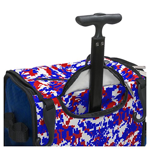 Boombah Rolling Superpack Baseball / Softball Gear Bag 231/2" x 131/2" x 91/2" Camo Royal