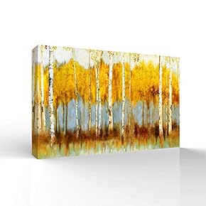 Canvas Wall Art for Living Room,Bedroom Home Artwork Paintings Abstract Forest Ready to Hang - 12x18 inches