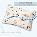 Toddler Pillow with Pillowcase Alasville Hypoallergenic Flat Organic Cotton Shell Washable Baby Pillow 13x18 Soft Yet Supportive Toddler Pillows Nursery Pillows Kid Pillow