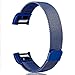 Hotodeal For Fitbit Charge 2 Bands, Band Milanese Loop Stainless Steel Magnet Metal Replacement Bracelet Strap Wristbands Accessories for Women Men, Blue