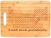 STEM Gifts I Cook Meals Periodically Nerdy Gag Gift Science Nerd Big Rectangle Bamboo Cutting Board