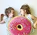 Tri-coastal Design Round Doughnut Donut Stuffed Cushion Soft Plush Pillow for Bed, Sofa or Chair 14