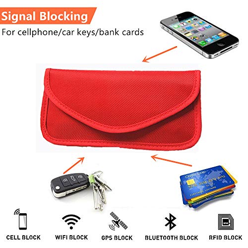 Faraday Bag,RFID Signal Blocking Bag(2 Pack) Shielding Pouch