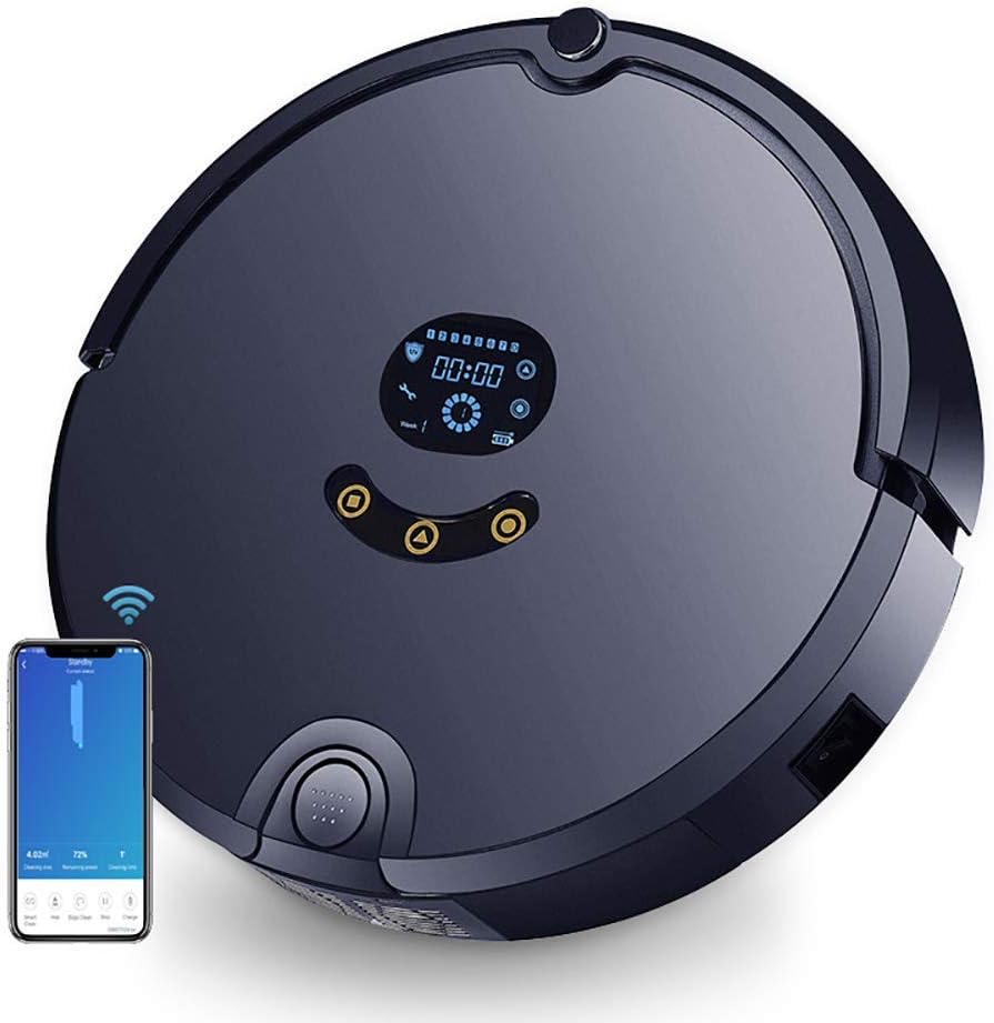 Self-Charging Robot Vacuum Cleaner with Max PowerRobot Vacuum and Mop Combo with Remote,Robotic Auto Home Cleaning Smart Navigating with Smart Mapping System Perfect for Hard Floor Carpet and Pet Hair