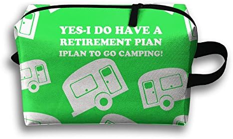 YES I DO HAVE A RETIREMENT PIAN IPLAN TO GO CAMING! Funny Travel Storage Handbag