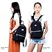Women Backpack Purse Black Nylon Backpack Small Quilted Rucksack for Woman Girls
