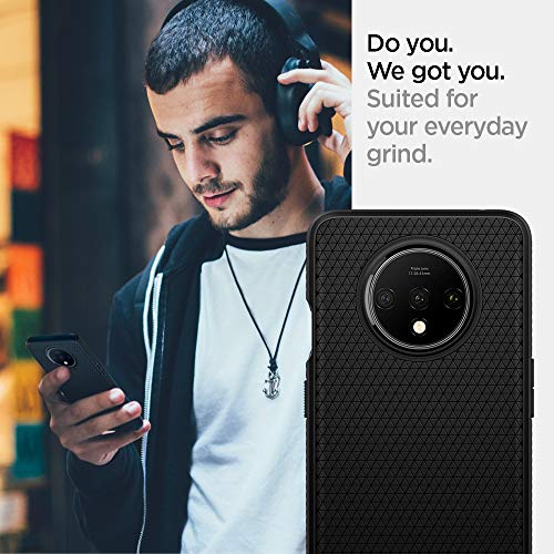 Spigen Liquid Air Designed for OnePlus 7T Case (2019) Matte Black