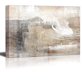 Abstract Huge Wave Composition Wall Decor