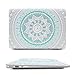 iCasso Macbook Retina 12 Inch Case With Keyboard Cover Rubber Coated Hard Shell Protective Cover For Macbook 12 inch With Retina Display Model A1534 -Blue and White Medallion