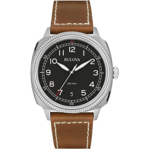 Bulova 96B230 Mens Military UHF Black Brown Watch Bulova 96B230 Mens Military UHF Black Brown Watch