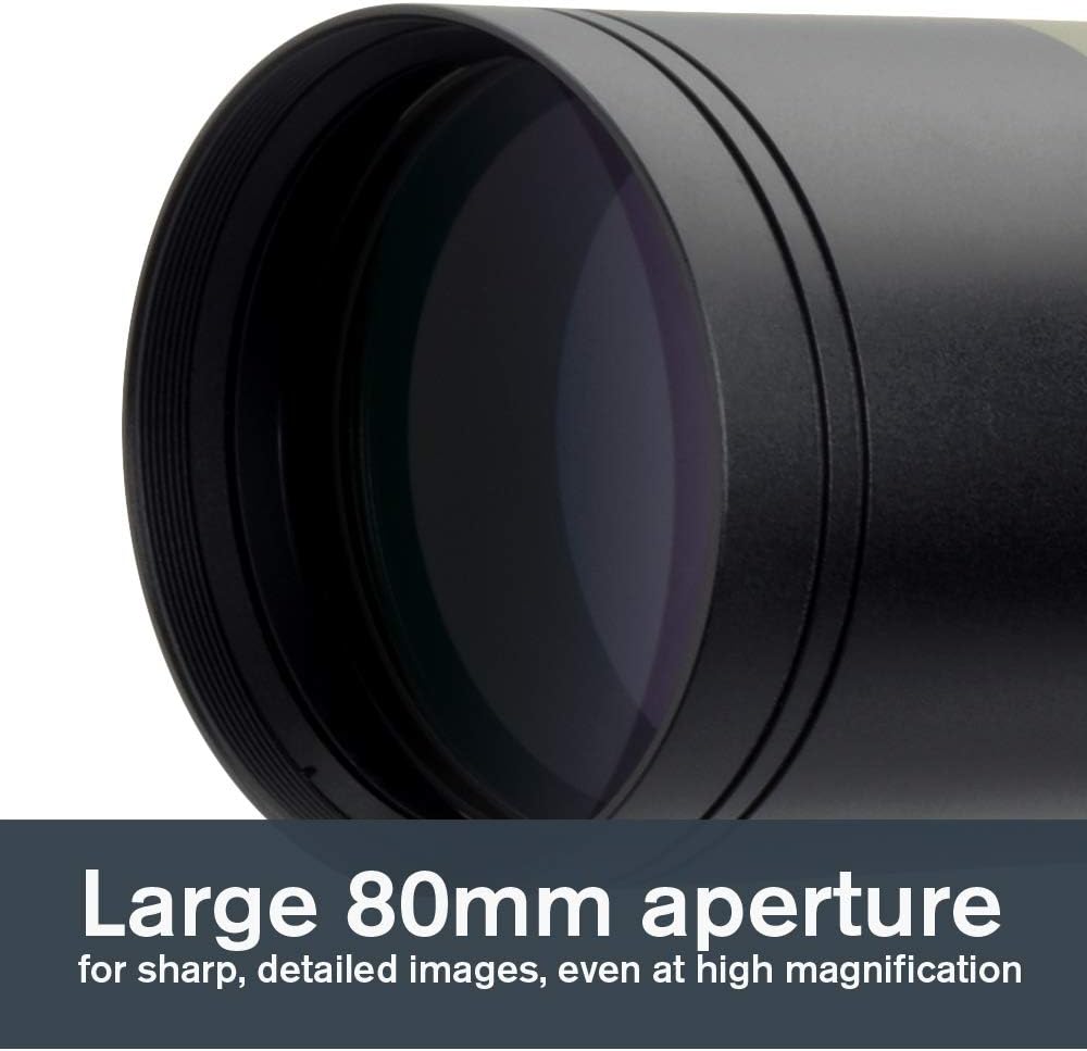 Celestron 52254 Ultima 80 mm Spotting Scope Straight, Green, 80mm - Image 3