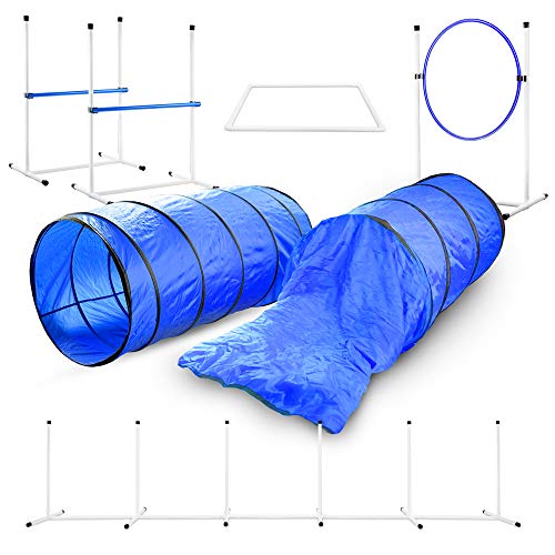 Better Sporting Dogs Deluxe Agility Equipment Set | 3 Jumps | 2 Tunnels | Weave Poles | Pause Box