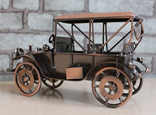 VintageBee Metal Antique Vintage Car Model Home Décor Decoration Ornaments Handmade Handcrafted Collections Collectible Vehicle Toys