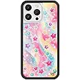 Wildflower Cases - Compatible with Apple iPhone 16 Pro Max | Protective Black Bumper, 4ft Drop Test Certified, Women Owned Small Business | Miranda Rae Collab - Stars Pink Purple Orange Cute Trendy
