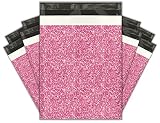 10x13 (100) Pink Confetti Designer Poly Mailers Shipping Envelopes Premium Printed Bags