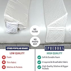 EPHEDORA Triangle Bed Wedge Pillow for Headboard