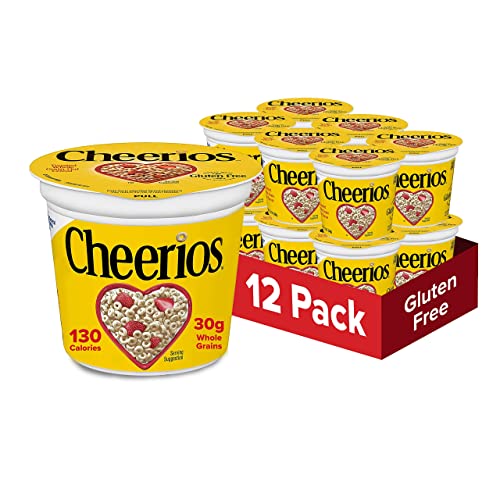 Original Cheerios Heart Healthy Cereal Cup, 1.3 OZ Single Serve Cereal