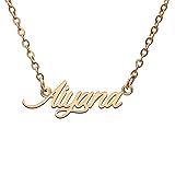 Aiyana Name Tag Necklaces for Her His Friends