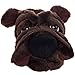 Silver Lilly Dog Slippers - Novelty Plush Comfortable Animal Bulldog Slippers for Kids & Adults by (Dark Brown, Medium)