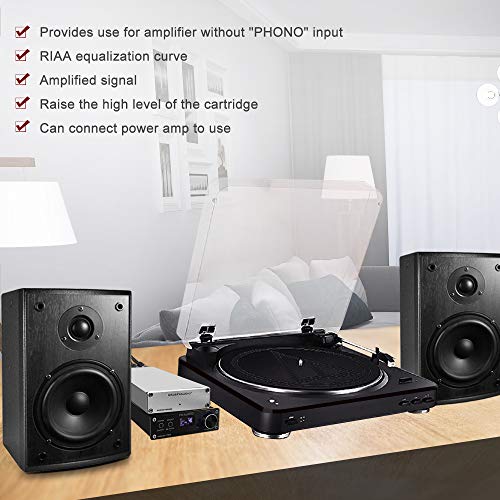 FX AUDIO MM/MC Phono Preamp Turntable Preamplifier RIAA Amplified Line