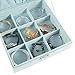 MALEDEN Jewelry Box, 2 Layers Lint Jewelry Organizer Case for Necklaces, Earrings, Bracelets and Rings Display, Large Capacity with Lock