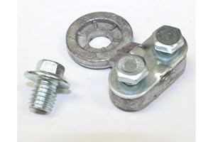 MASITE PCWJ 2 pcs Side Post Auto Truck Battery Terminals for 6 to 1 Gauges Wire clamp，3/8"-16 Lead Side Post Battery Terminal Connectors