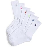 POLO RALPH LAUREN Women's Crew Sport Socks 6 Pack