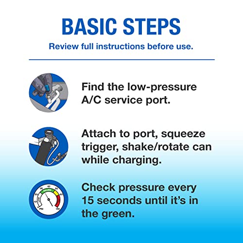 EZ Chill Auto Air Conditioning R134A Refrigerant Recharge Kit 18 OZ