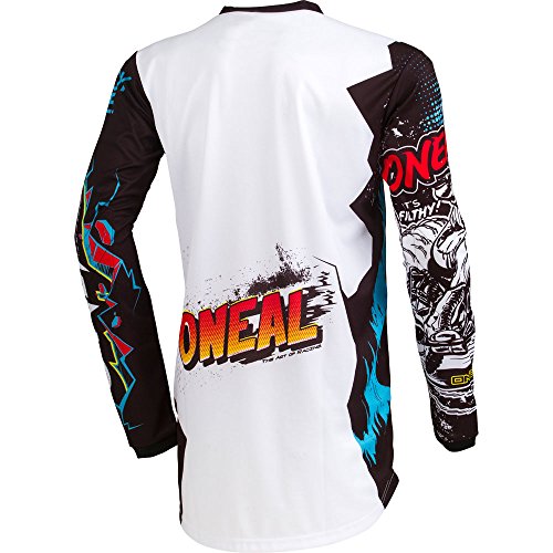 image for O'Neal Element Villain White Adult motocross MX off-road dirt bike Jer