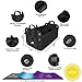 HUANZHAN Car Trunk Organizer Portable Collapsible Car Trunk Cargo Storage Organizer Carrier for Car SUV/Truck/Van Compartments Trunk Organizer(Black)