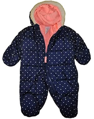 Infant Girls Navy Blue Polka Dot Pram