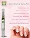 justneem Neem Cuticle Care Pen - Sunflower & Coconut Oil, Vitamin E - Strengthens Nails, Hydrates Cuticles - Double End Tool - 0.07oz