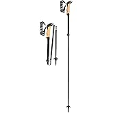 LEKI Black Series FX Carbon Collapsible Lightweight Walking Poles for Trekking & Hiking