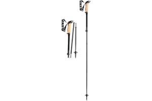 LEKI Black Series FX Carbon Collapsible Lightweight Walking Poles for Trekking & Hiking