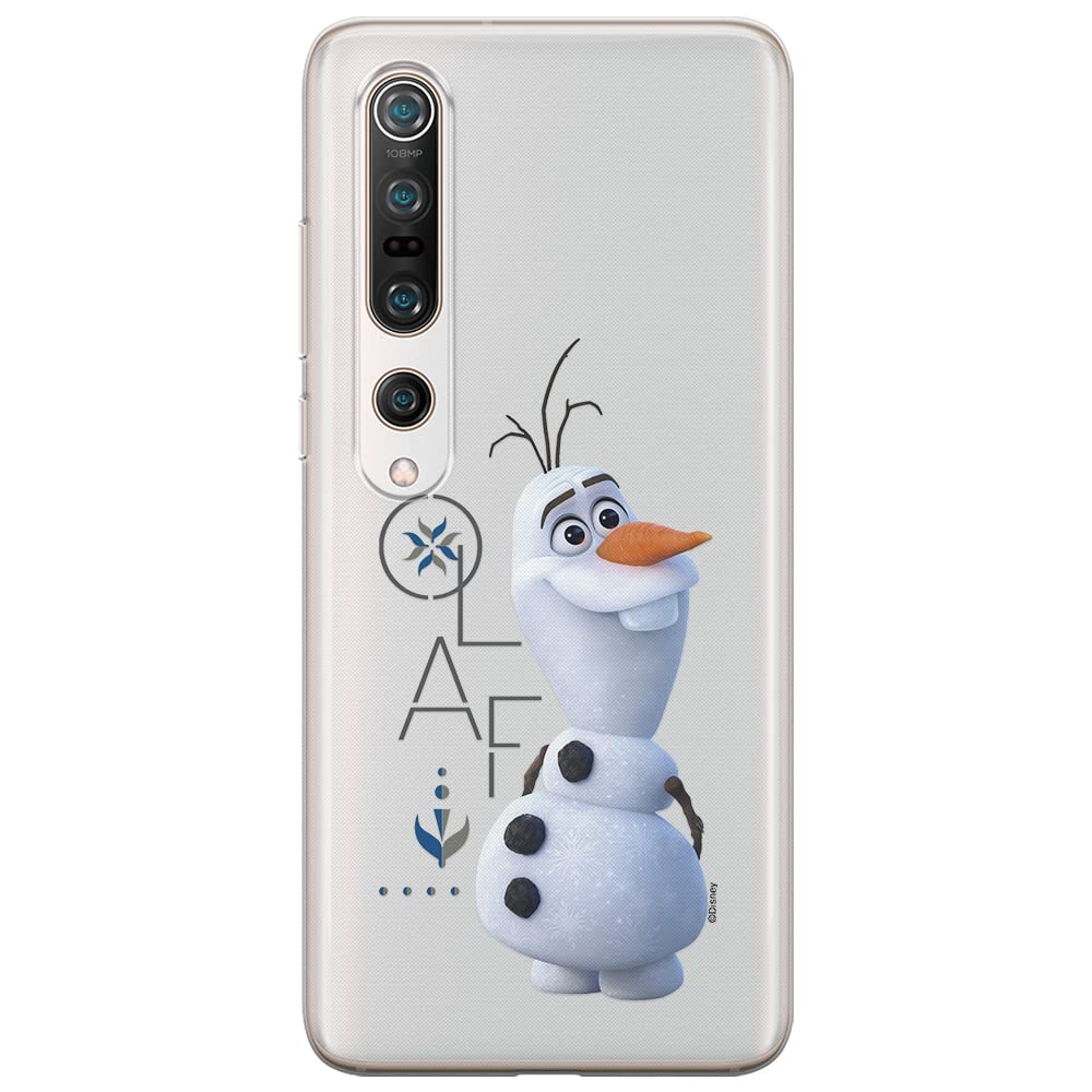 ERT GROUP mobile phone case for Xiaomi MI 10 / MI 10 PRO original and officially Licensed Disney pattern Olaf 004 optimally adapted to the shape of the mobile phone, partially transparent