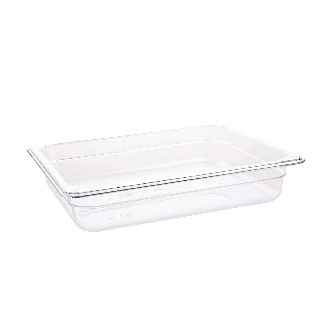 Vogue U228 Polycarbonate Gastronorm Container, 1/2 Size
