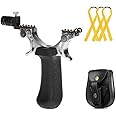 3Z Archery Slingshots Powerful Aluminium Catapult Alloy Professional Flat Band Rubber Adjustable Aiming Point Lamp Hunting Fishing Target Game Outdoor