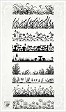Grass Borders FLONZ Clear Stamp Sheet