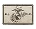 USMC EGA Patch Fully Embroidered United States Marine Corps Tactical Velcro Morale Tags (Subdued)