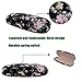 Hard Shell Clamshell Eyeglasses Case, Philley Floral Fabrics Portable Glasses Protection Case(C)