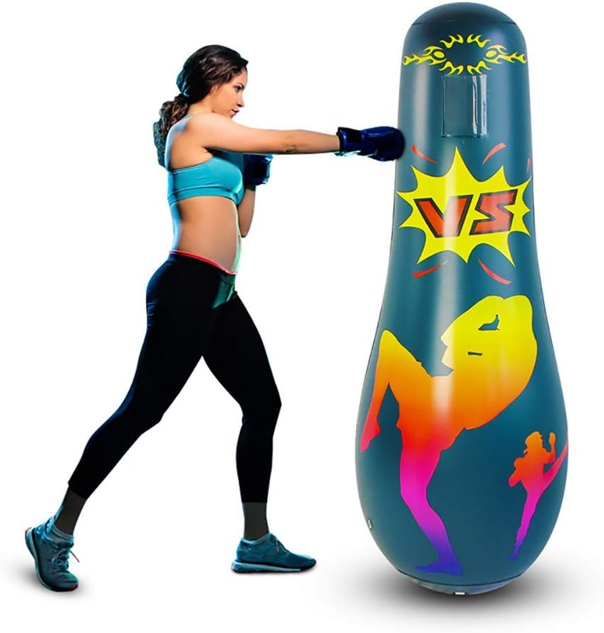 Inflatable Punching Bag, 165cm Punch Bag, Inflatable FreeStanding