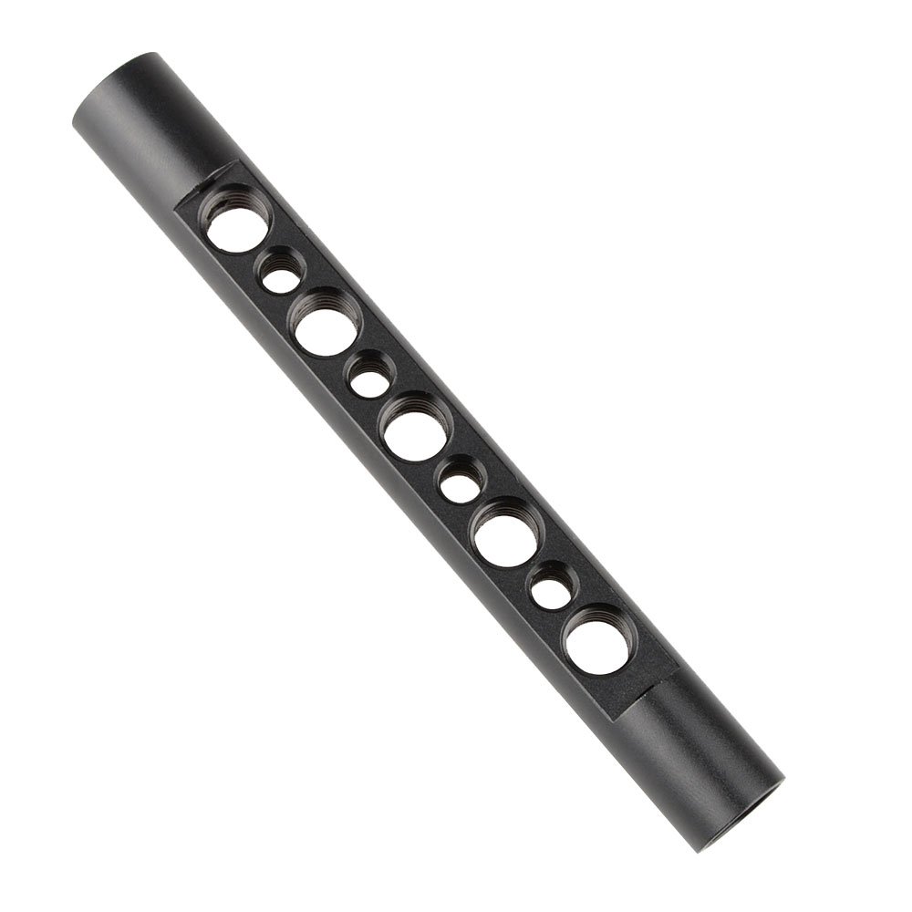 CAMVATE 15mm Cheese Rod with 1/4"-20 and 3/8"-16 Thread Hole for DSLR Rigs Camera Video Cage (125mm)