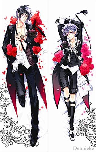 Dennieke Black Butler-Sebastian Michaelis Japanese Peach Skin 150 x 50cm Pillowcases