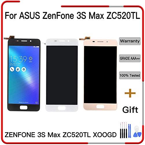 for ASUS ZenFone 3S Max ZC521TL XOOGD LCD Display Touch Screen Digitizer Assembly Replacement Parts (White)