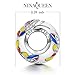 NinaQueen 925 Sterling Silver Bead Charms for Bracelets Necklace Jewelry Making Bday Anniversary Graduation Wedding Women Gifts for Her-Colorful Butterlfly