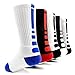 [5 Pairs]Men's Sports Socks Basketball Football Athletic Crew by JiYe, Assorted Colors, Shoe Size:Mens 6-10 Womens 7-11