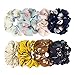 Ondder 15 Pack Women's Large Chiffon Flower Hair Scrunchies Hair Bow Chiffon Ponytail Holder, Including 8 Colors Chiffon Flower Hair Scrunchies and 7 Solid Colors Chiffon (15 Pack Chiffon Scrunchies)
